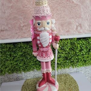 Peppermint Square Pastel Pink Candyland Nutcracker Christmas
